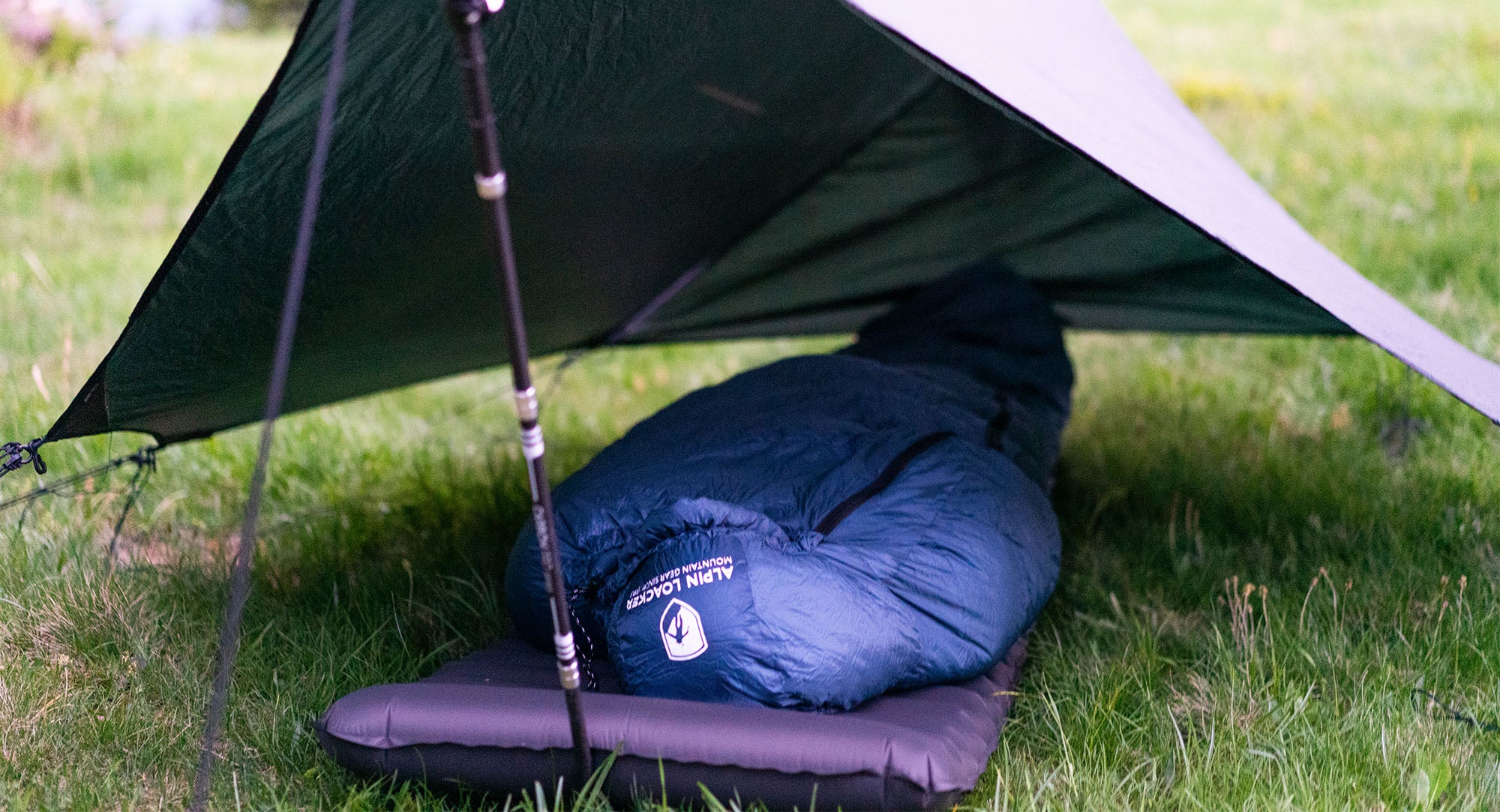 Outdoor Schlafsack von Alpin Loacker in blau - Outdoor Camping