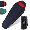 Alpin Loacker Syn Pro punainen sininen kevyt makuupussi pehmeä sisävuori, kierrätetty synteettinen makuupussi erittäin kevyt