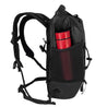 Waterproof daily backpack black by Alpin Loacker, backpack with bottle compartment