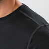 Alpin Loacker Merino paita miesten pitkähihainen vetoketjullinen lämpötoppi merinovillaa miesten merinovilla pitkähihainen musta