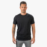 alpin loacker Merino Shirt messieurs, premium Merino T shirt messieurs avec CORESPUN Technology, Outdoor Sport Shirt de Merinolaine en noir, merino habillages en ligne acheter en ligne